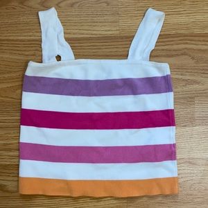Striped sweater crop top